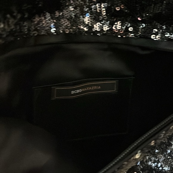 Gorgeous Black Sequin Envelope Clutch Evening Bag - Picture 3 of 5